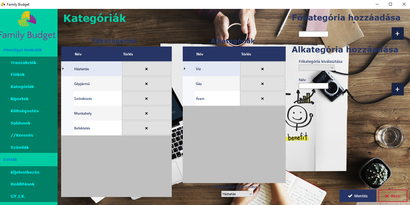 Family budget application dashboard 8