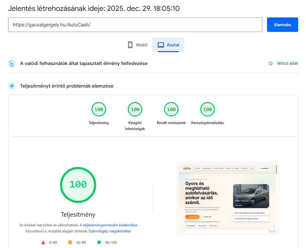 Eszter-Car performance insight